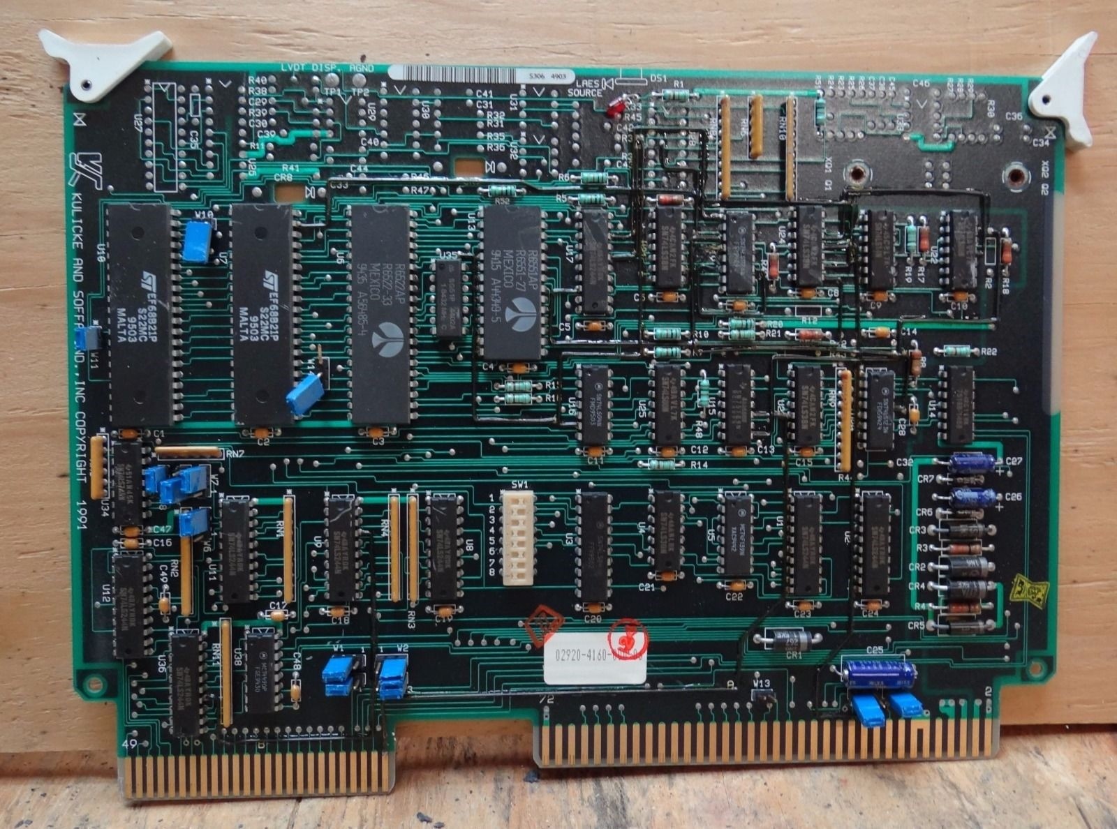 KULICKE & SOFFA CONTROL BOARD 4160  ..  02920-4160-000-06