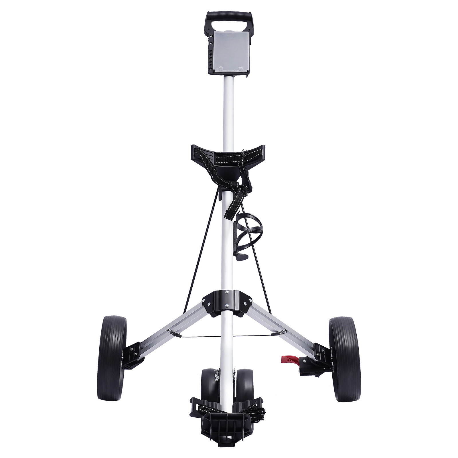 3 Wheel Golf Push Cart Lightweight Push Pull Golf Cart Trolley Sturdy Foldable
