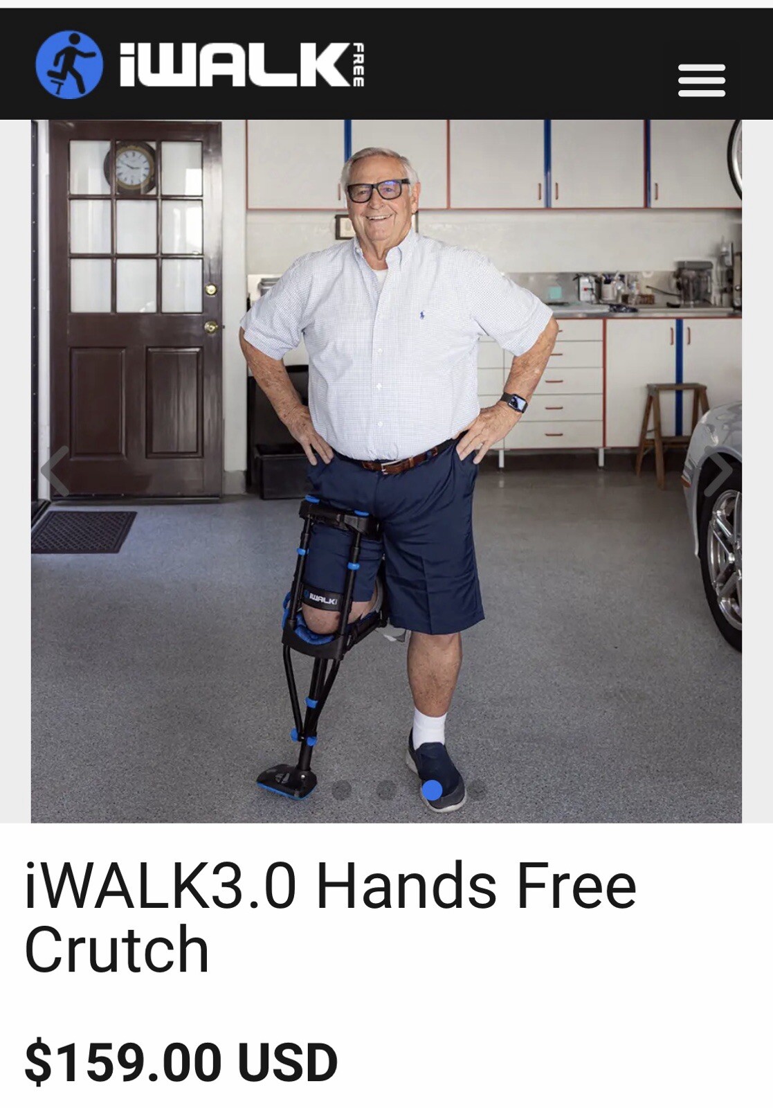 IWalk Hands Free Crutch.