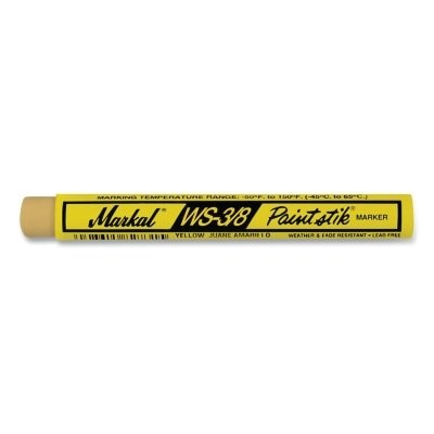 WS Paintstik Marker, 3/8 in x 4.25 in L, Yellow LA-CO Industries Inc  82421