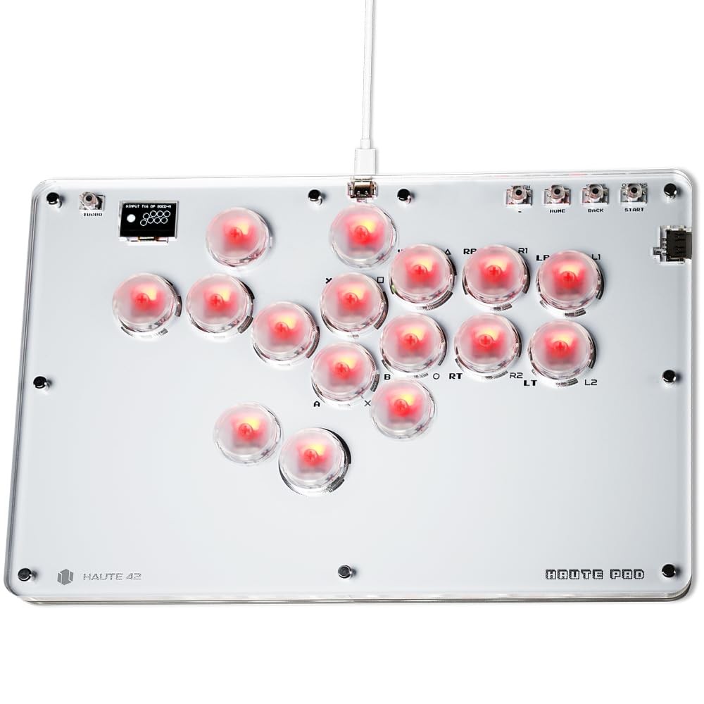 Hautepad T16 Pro Arcade Stick 16Keys All-Button Gamerfinger w/ Turbo Functions