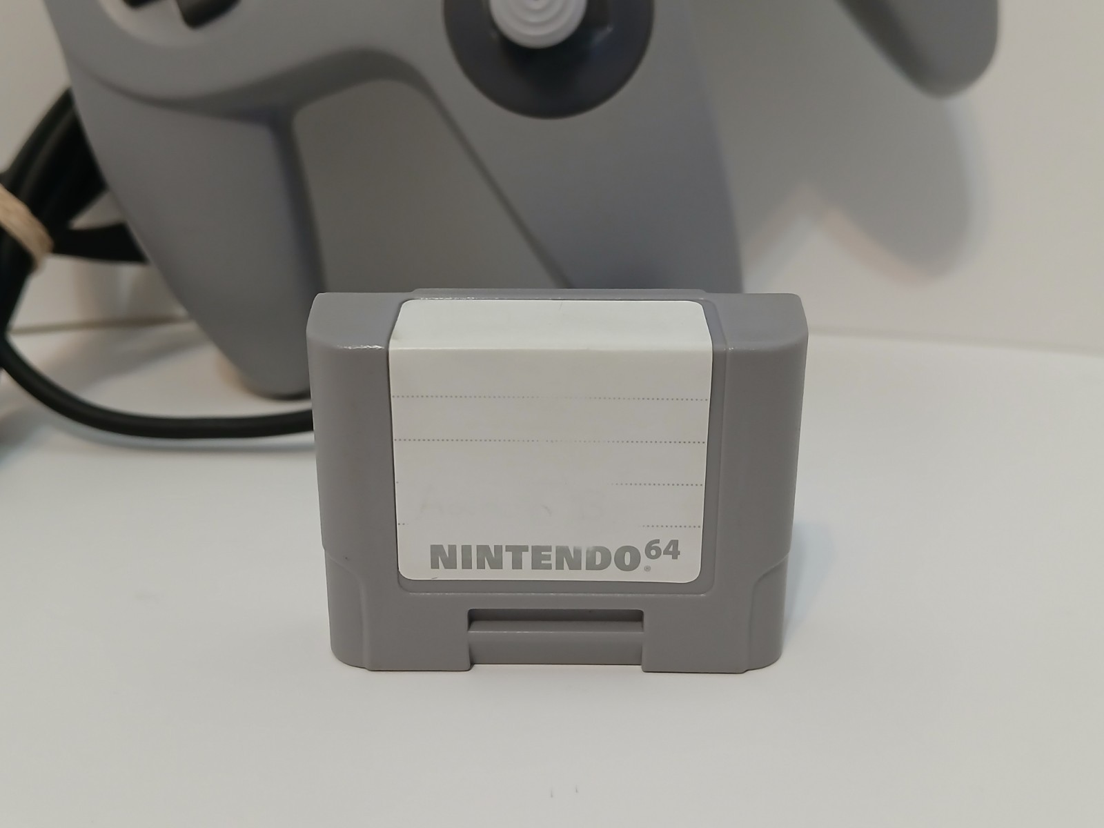 Nintendo 64 OEM Original Gray Controller + Controller Pak TESTED! N64