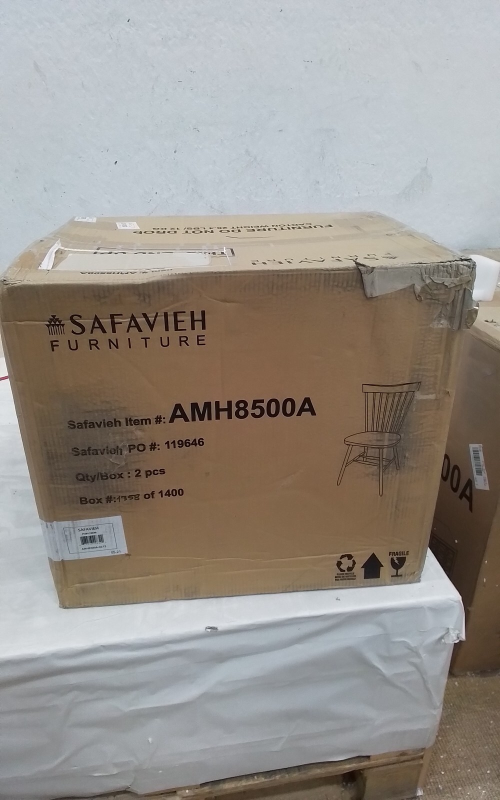 Safavieh PARKER SPINDEL SIDE CHAIR, Reduced Price 2172733069 AMH8500A