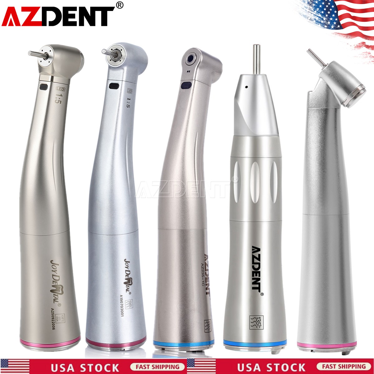 Dental Electric Handpiece 1:5 1:1 1:4.2 Contra Angle Increasing LED NSK style