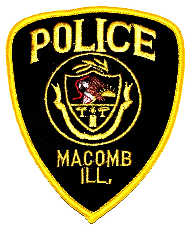 MACOMB – POLICE - ILLINOIS IL Sheriff Police Patch CITY SEAL CREST EAGLE SUNRISE