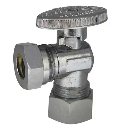 Kissler 88-9240 1/4-Turn Stop, Angle, 5/8 Inx1/2 In
