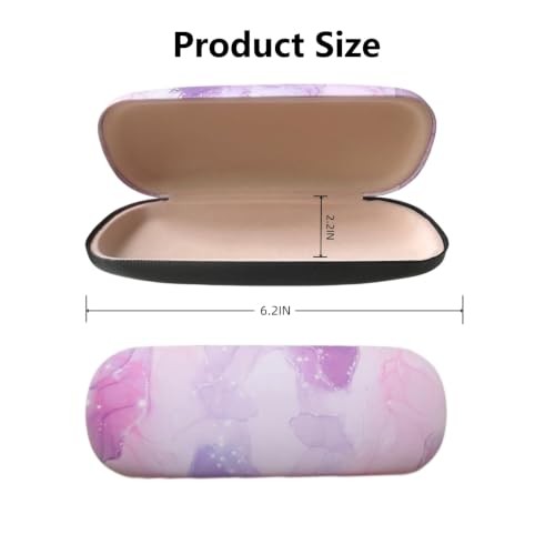 3 Pack Glass Cases Hard Shell, Portable Hard Eyeglasses Case Linen Marable
