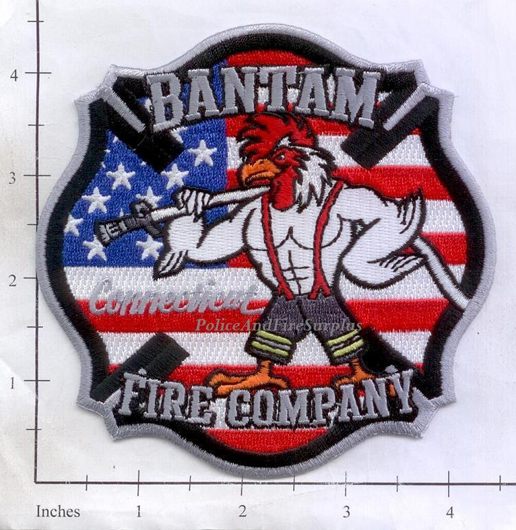 Connecticut - Bantam Fire Company CT Fire Dept Patch Rooster