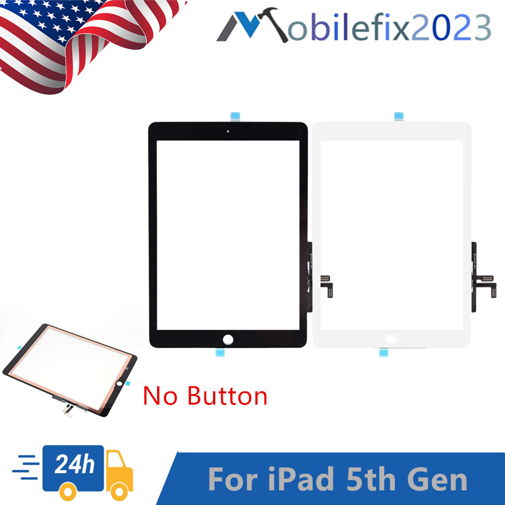For iPad 5th Gen 2017 9.7" A1822 A1823 Touch Screen Digitizer Glass Replacement