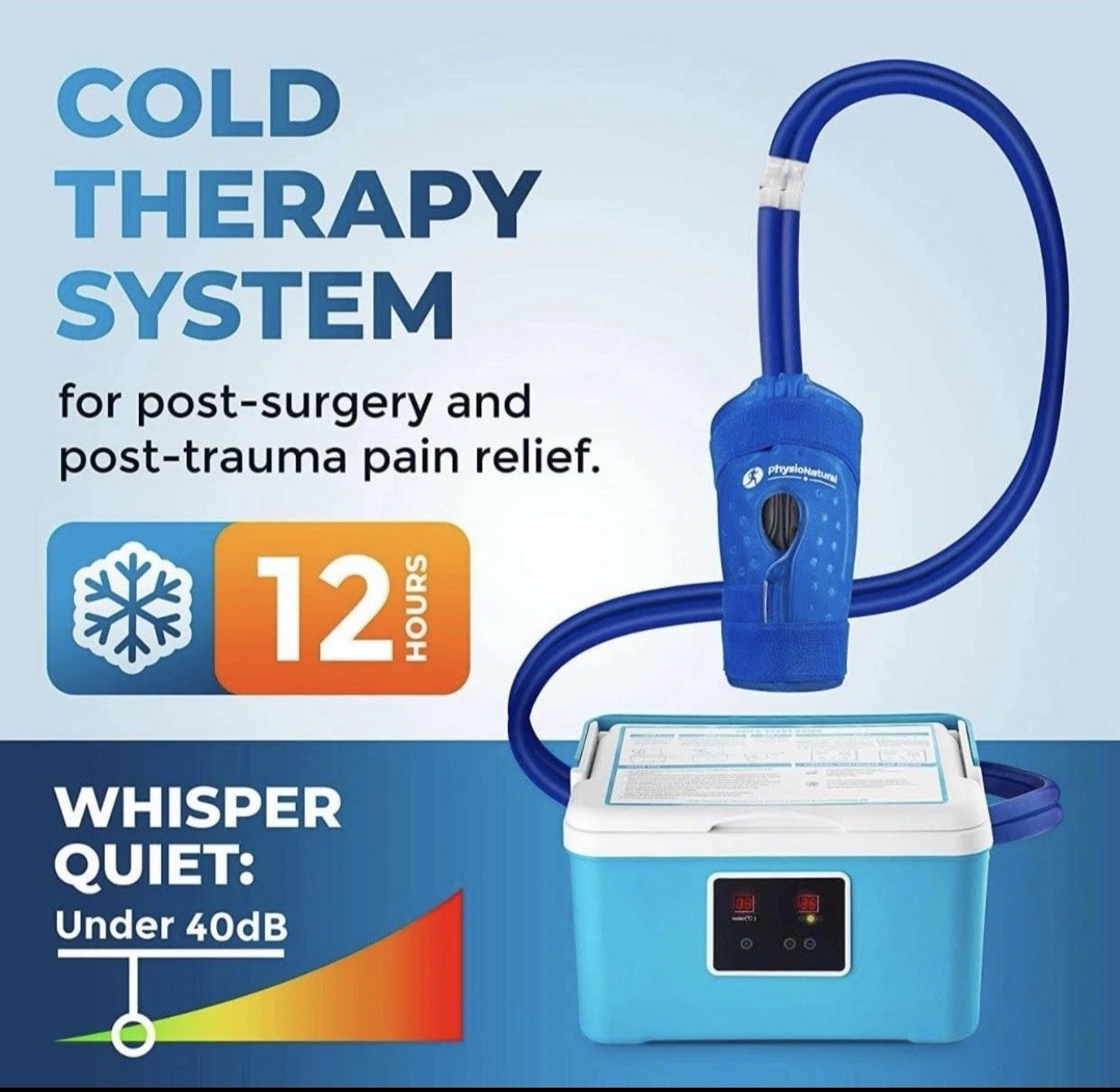 9 Quart Cold Therapy Ice Machine for Knee Recovery & Post-Op Swelling