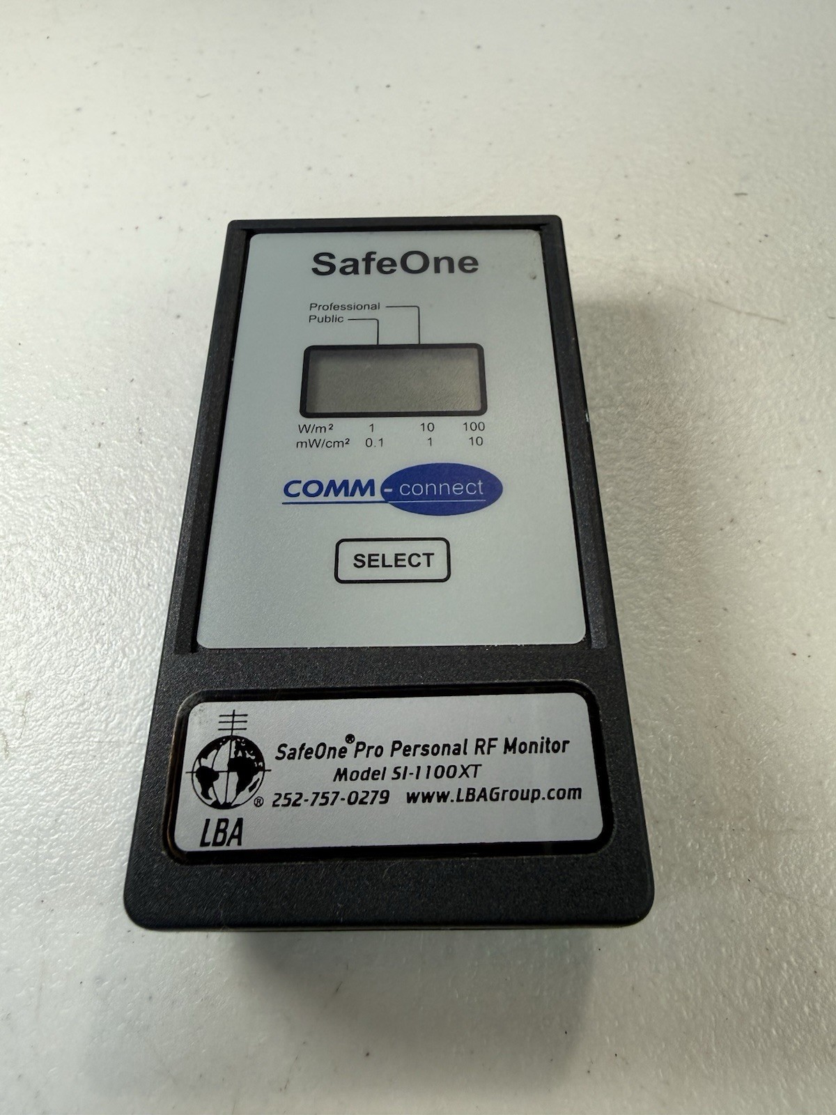 SafeOne Pro Personal RF Monitor Model SI-1100XT