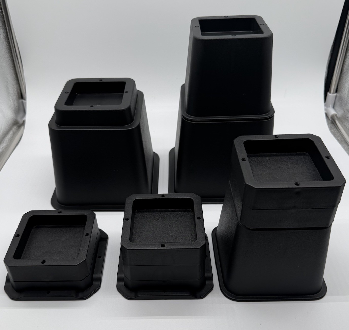 Bed Risers 12 inch Heavy Duty,Elevation in Heights 1,2,3,4,5,6,7,8,9,10,11,12
