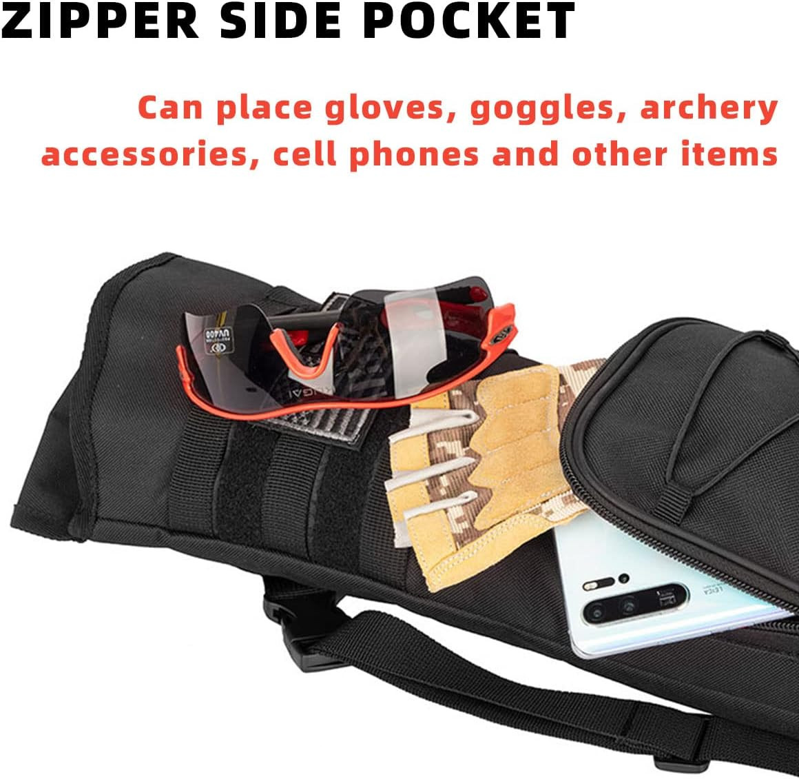 Archery Quiver for Arrows Multi-Function Back with Molle System Tactical Arrow H