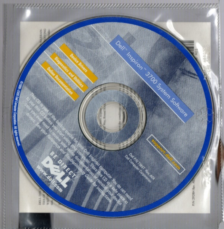 Vintage Dell Inspiron 3700 System Software CD-ROM Drivers Utilities Sealed