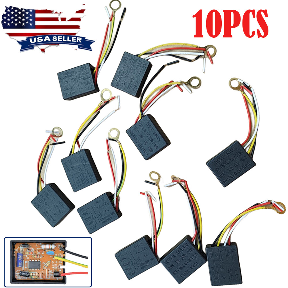 10PC 220V 3 Way Touch Sensor Switch Desk light Parts Touch Control Sensor Dimmer