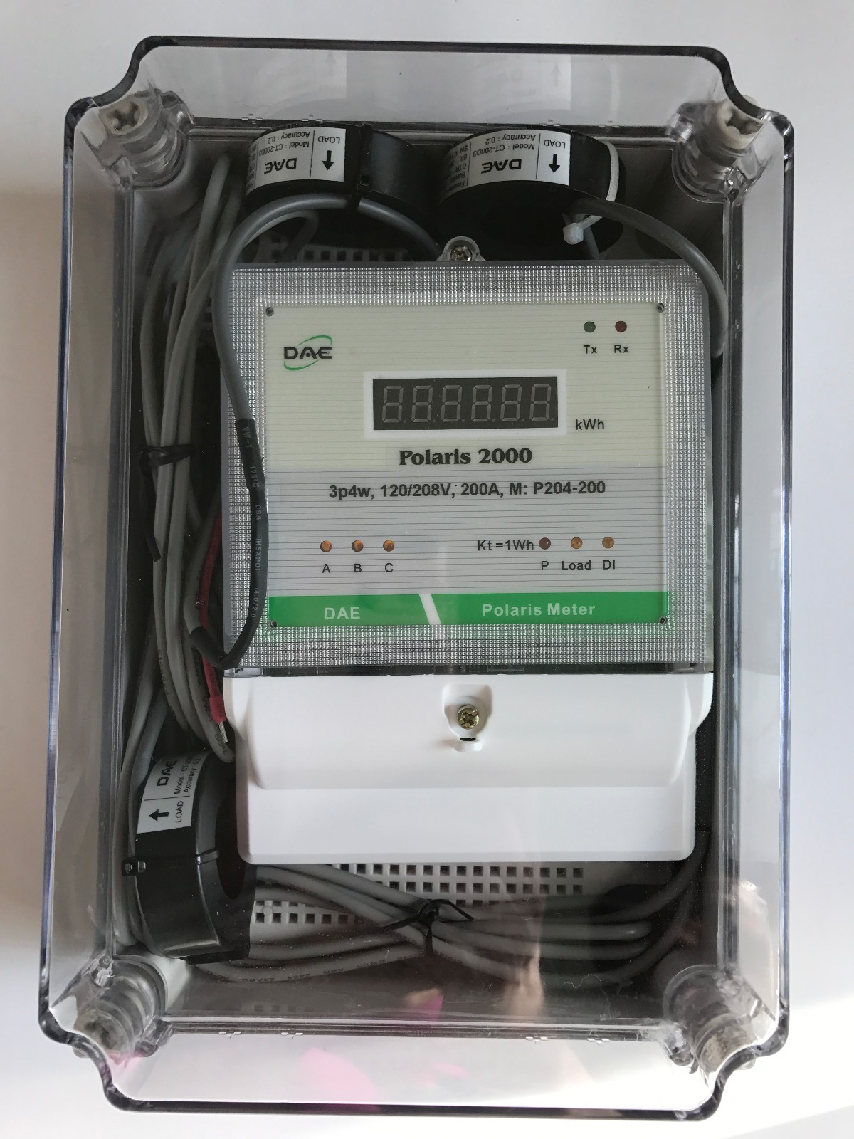 DAE P204-200-S KIT1,UL Outdoor kWh Meter,3p4w(3 hot wire,1N),200A,120-480V,3CTs