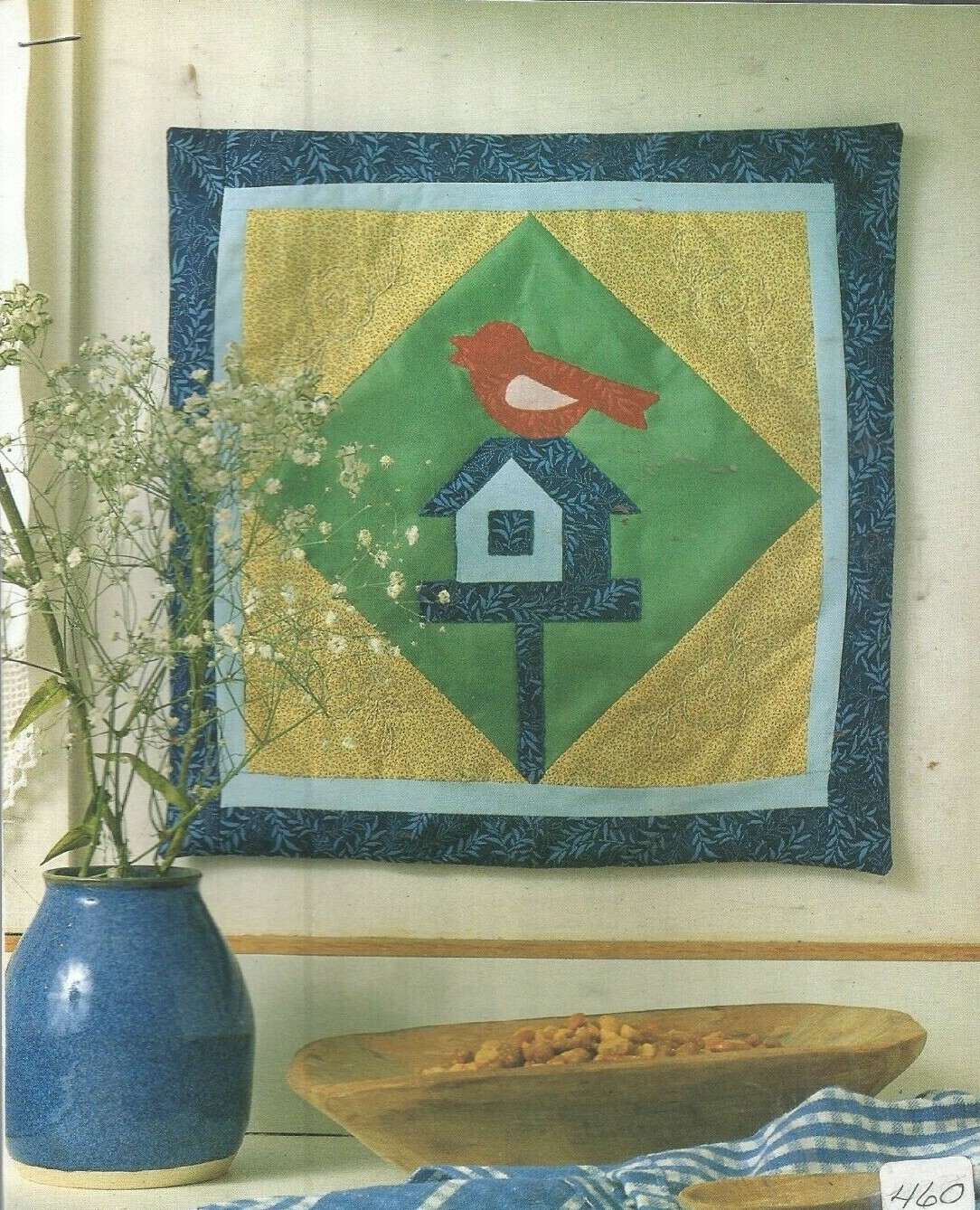 C0155 BIRDHOUSE WALL HANGING QUILT PATTERN/INSTRUCTIONS