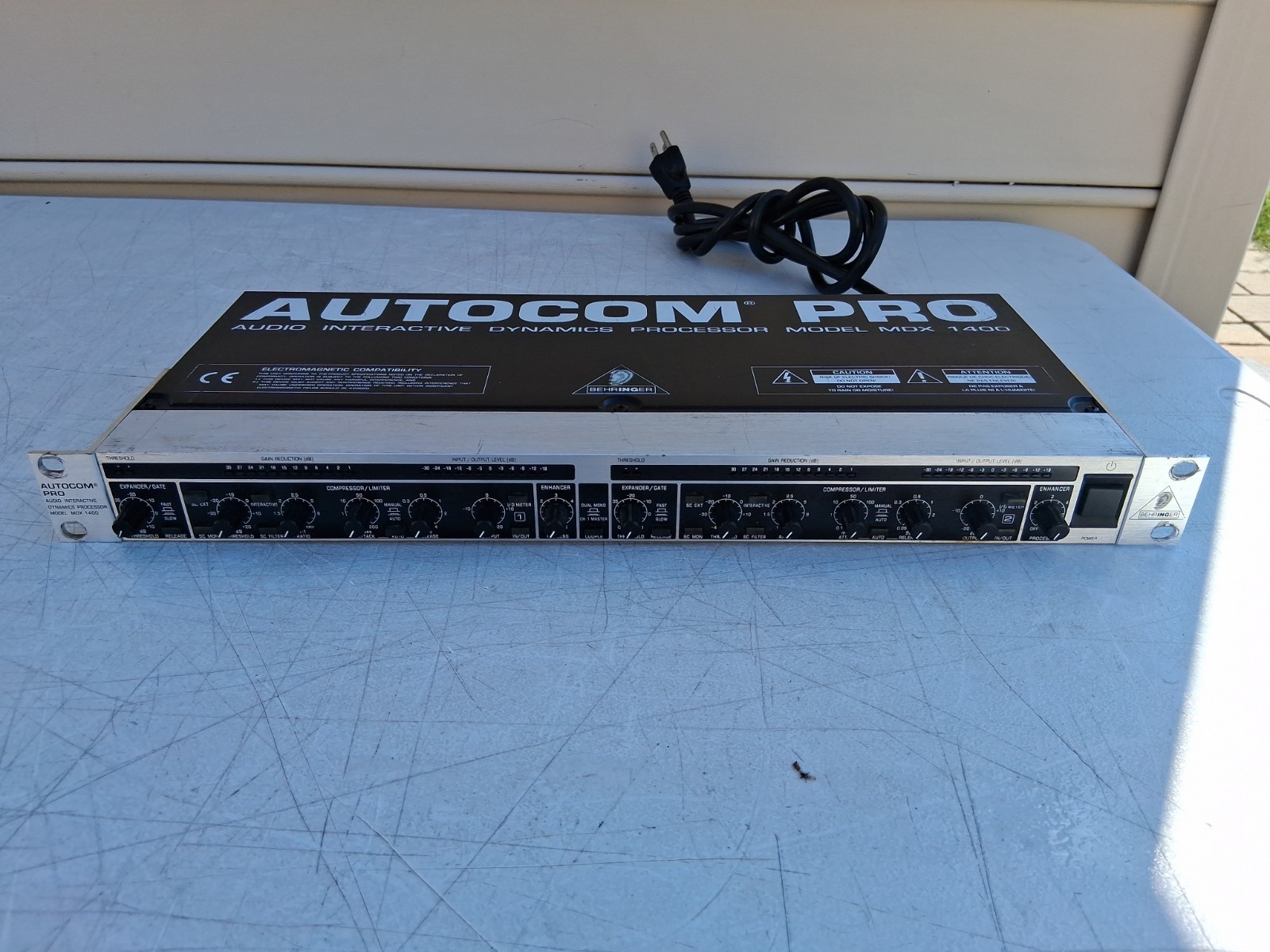 Behringer Autocom Pro Audio Interactive Dynamics Processor MDX 1400