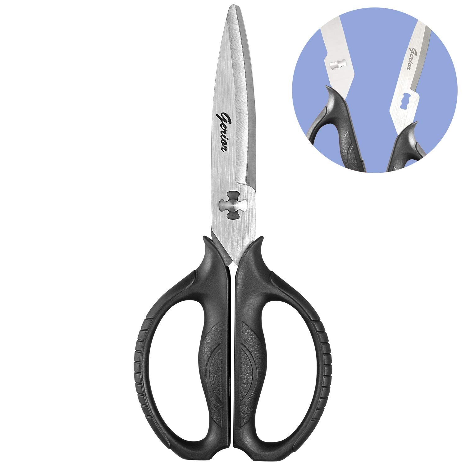 Food Scissors - Stainless Steel Kitchen Shears for Food, Chicken, Meat, Veget...