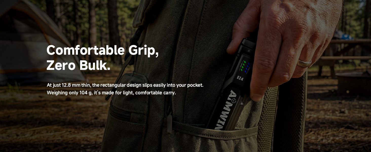 AIMWIN EI4 Flat EDC Flashlight 3000 Lumens 300M USB-C Rechargeable Turbo Strobe