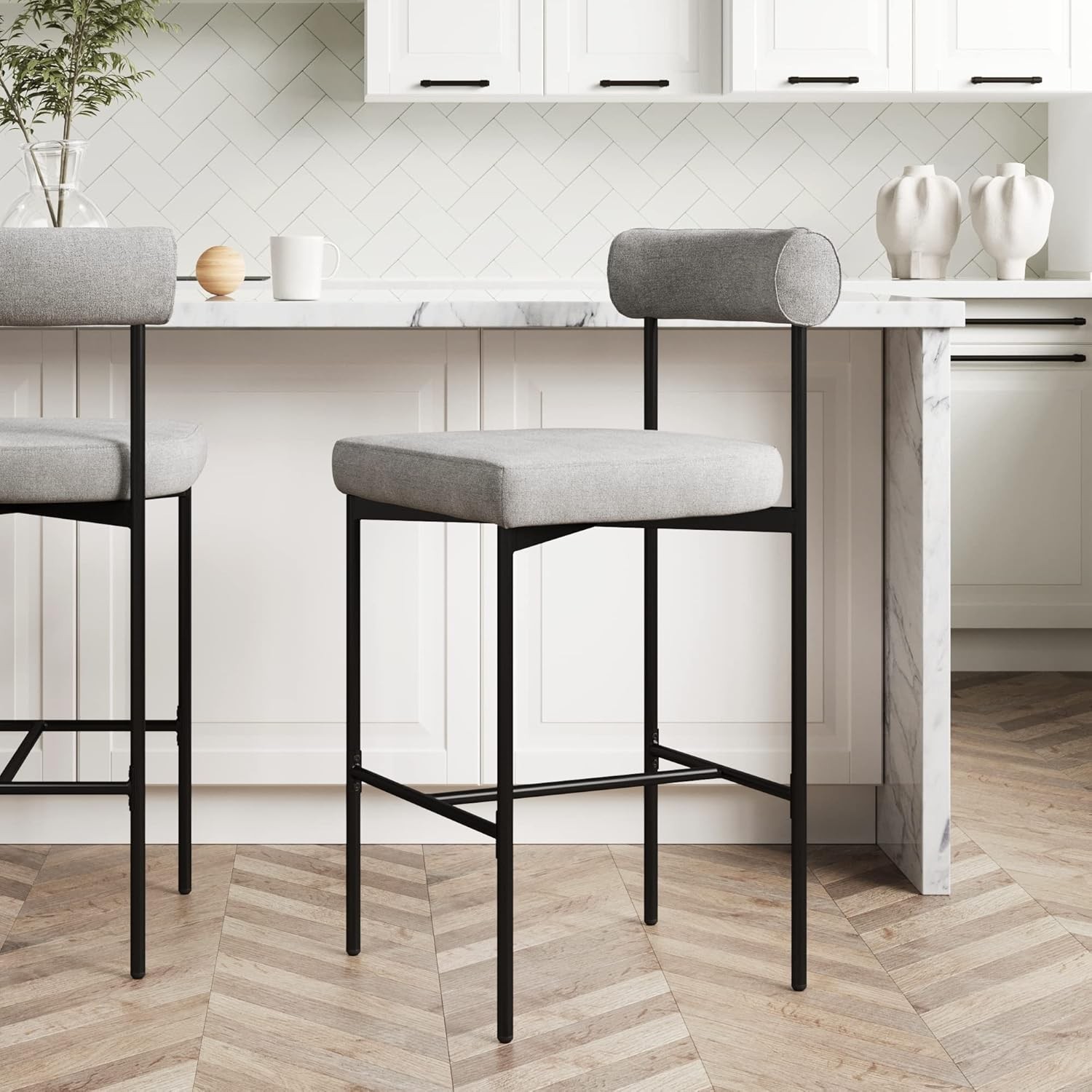 Dahlia Counter Height Chair – Modern Barstool Mid-Century Metal