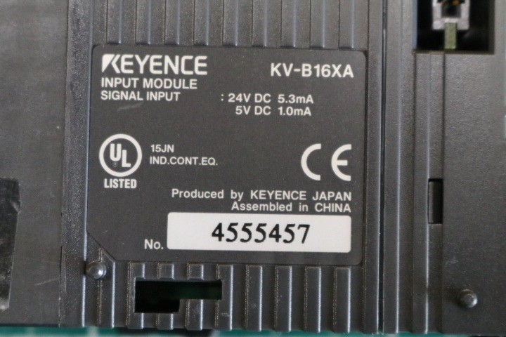 KEYENCE KV-B16XA 16-Point Screw Terminal Input Unit USED