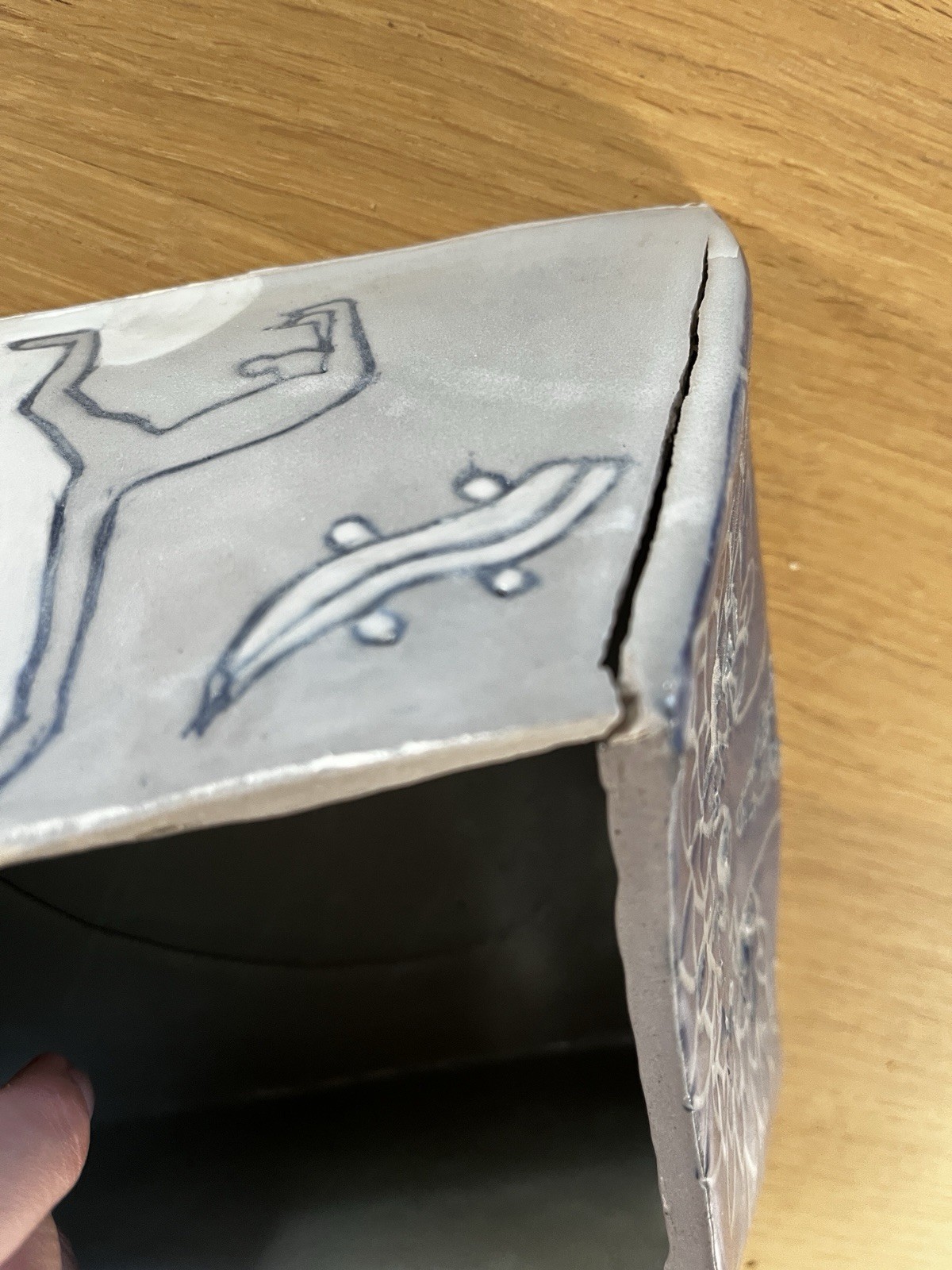 Yoga Chakra Ceramic Handmade Box With Intricate Lid Meditation