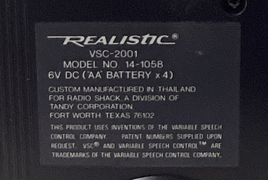 Vintage Realistic VSC‑2001