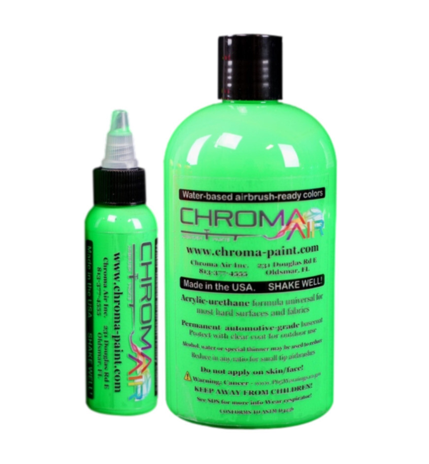 ChromaAir Paints: Fluorescent Green