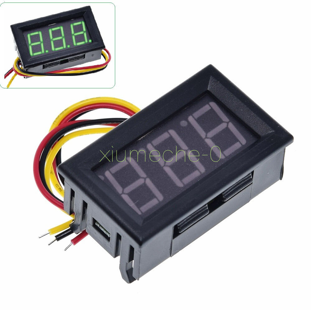 Green DC 0-100V LED Digital Display Voltmeter LED Voltage Panel Meter