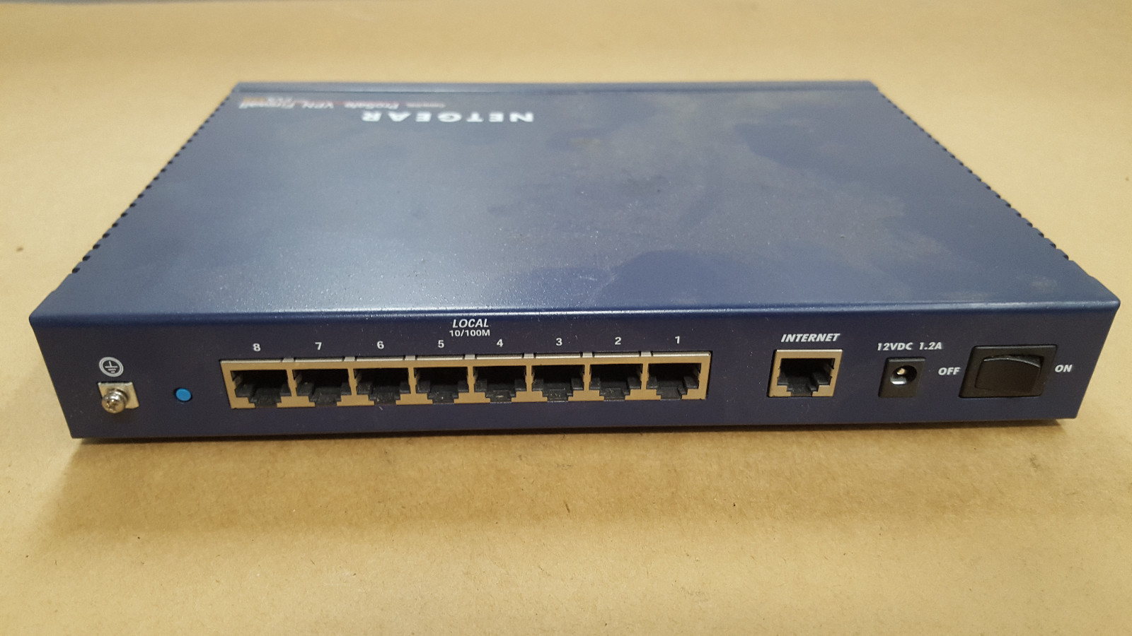 12VDC, 1.2A,8 PORTS, MODEL FVS318 NETGEAR PROSAFE VPN FIREWALL