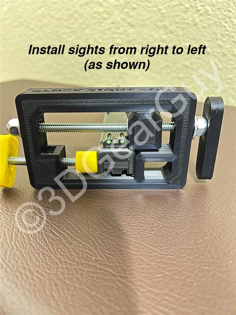 Gunsmith Armorer's Tool Kit for Glock, Bench Block, Sight Tool & Vise Block, .45