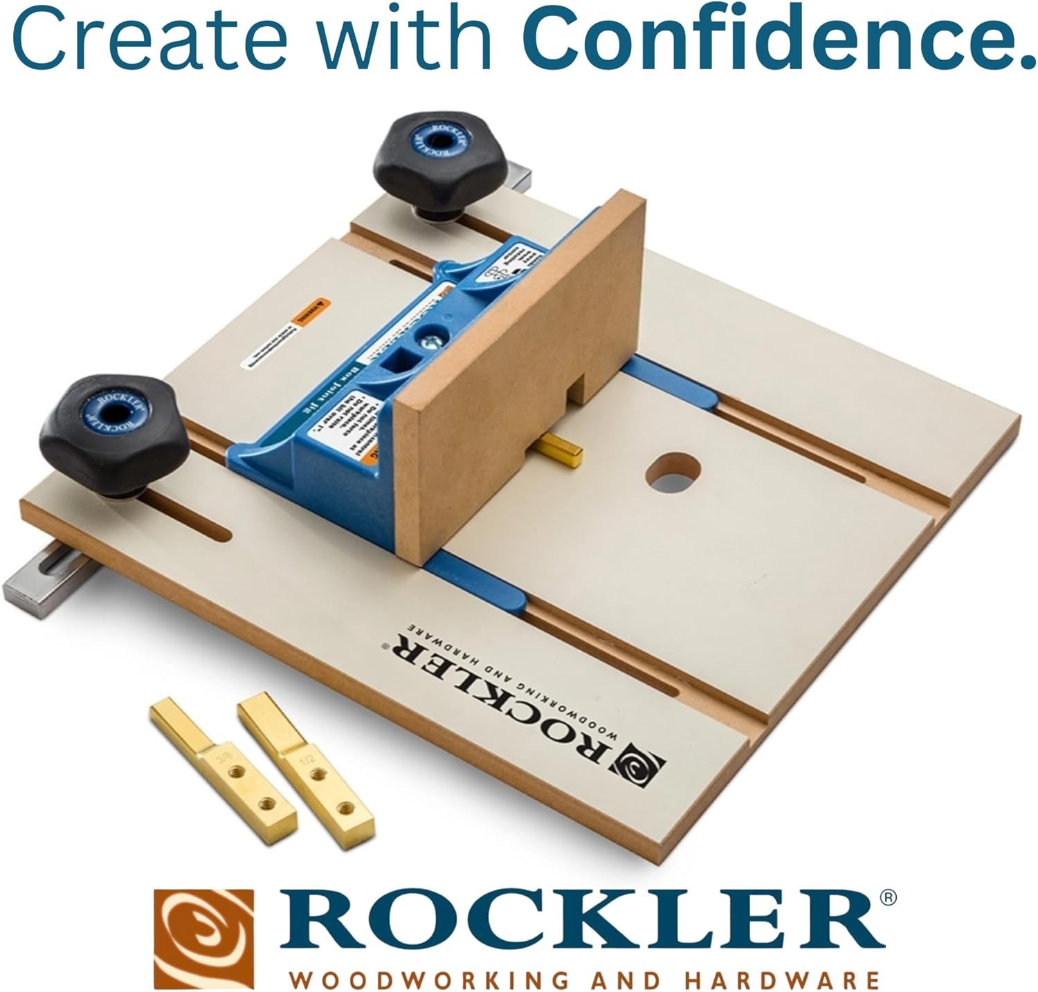 Router Table Box Joint Jig - Finger Joint Indexing Keys W/Three Finger Widths ¼”