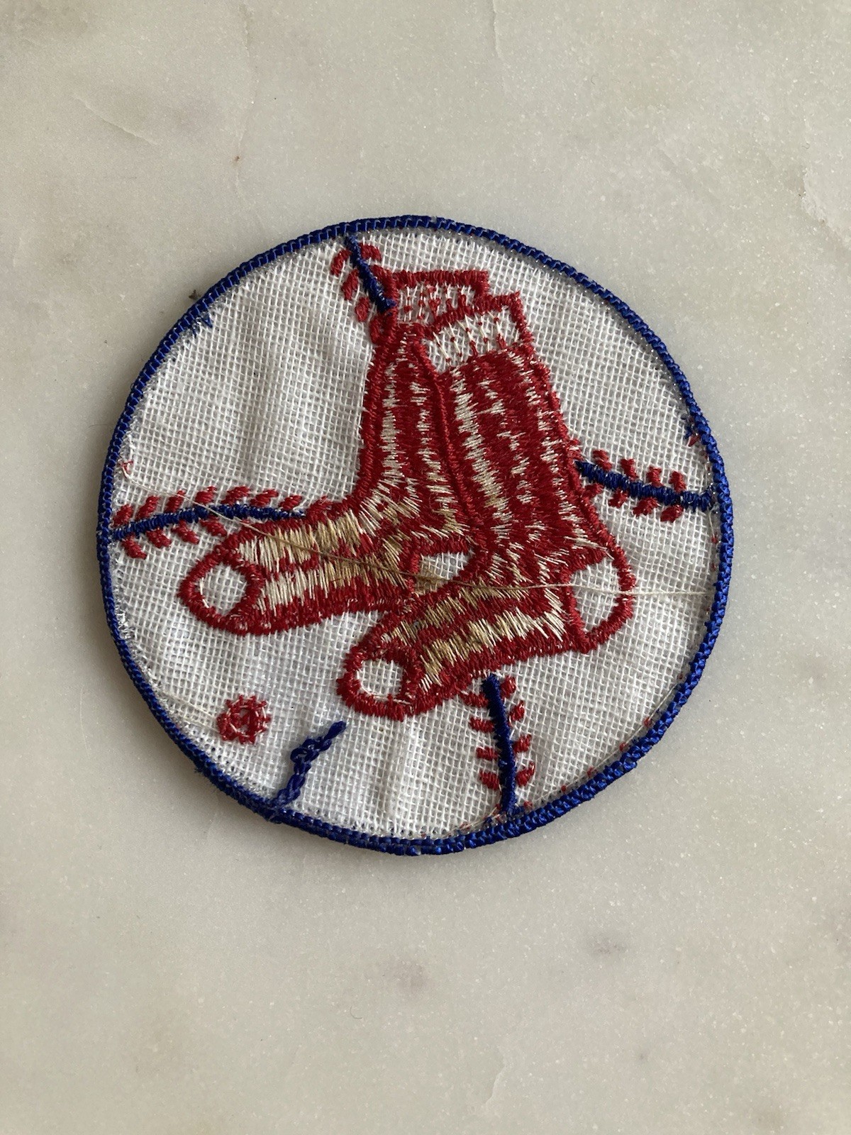 Vintage Embroidered Boston Red Sox Sew-On Patch