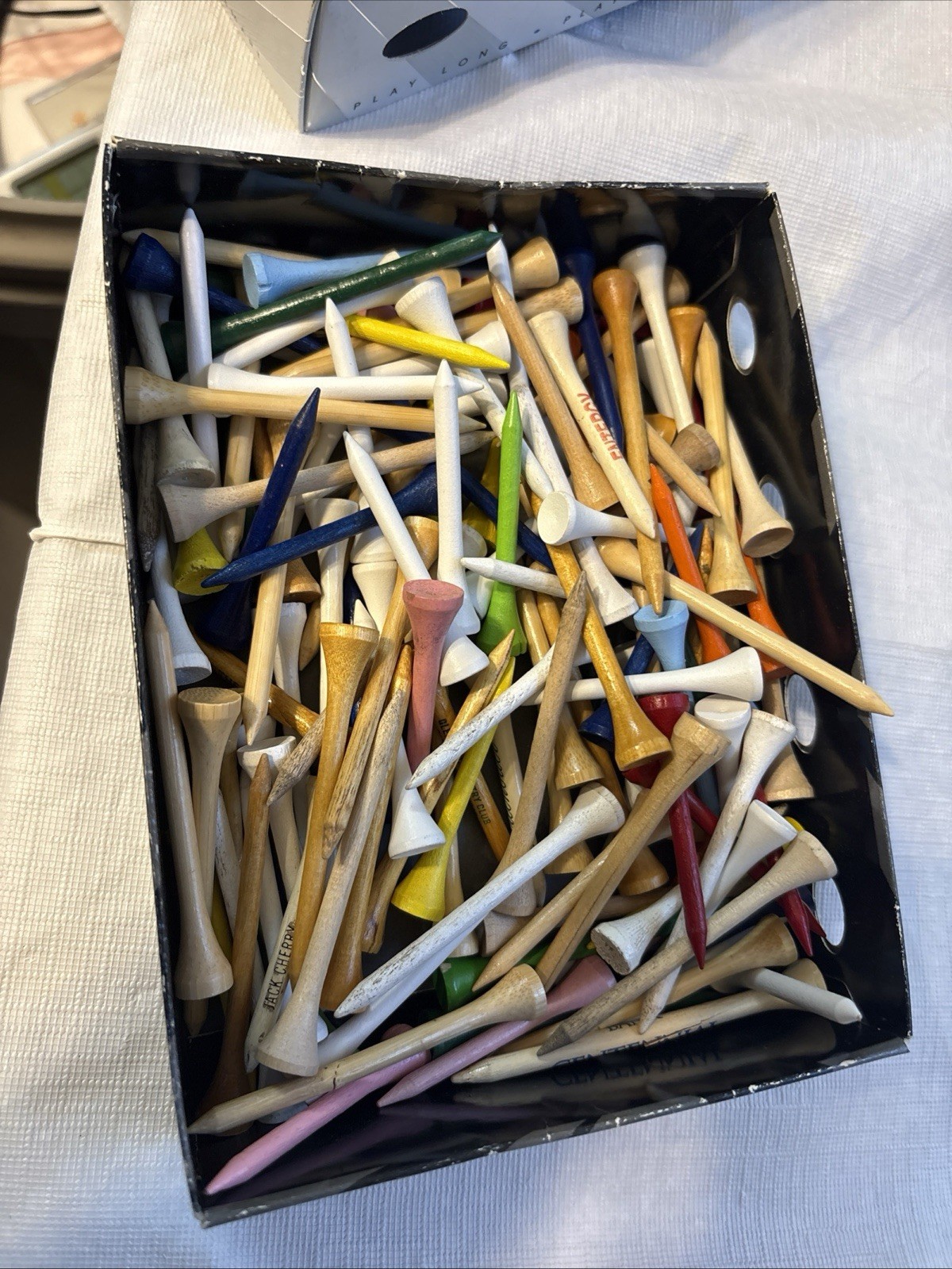 Vintage 1970s Wooden Golf Tees Lot