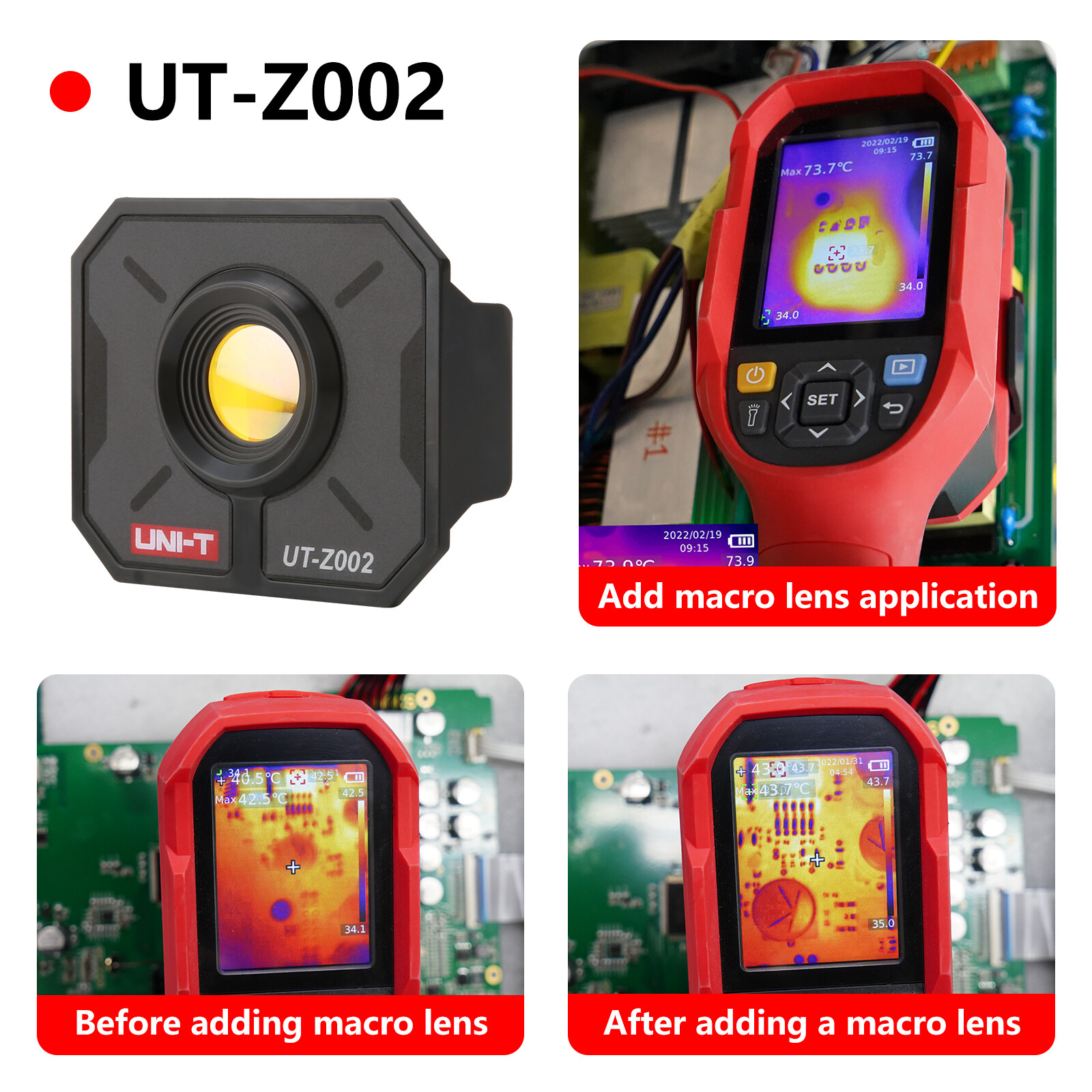 UNI-T UT-Z002 Thermal Camera Micro Lens for UTi260B/UTi260A/UTi165B/UTi120B