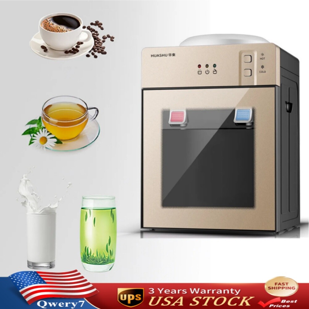 Top Loading Countertop Water Dispenser Hot Cold Water Cooler Drinking Machine