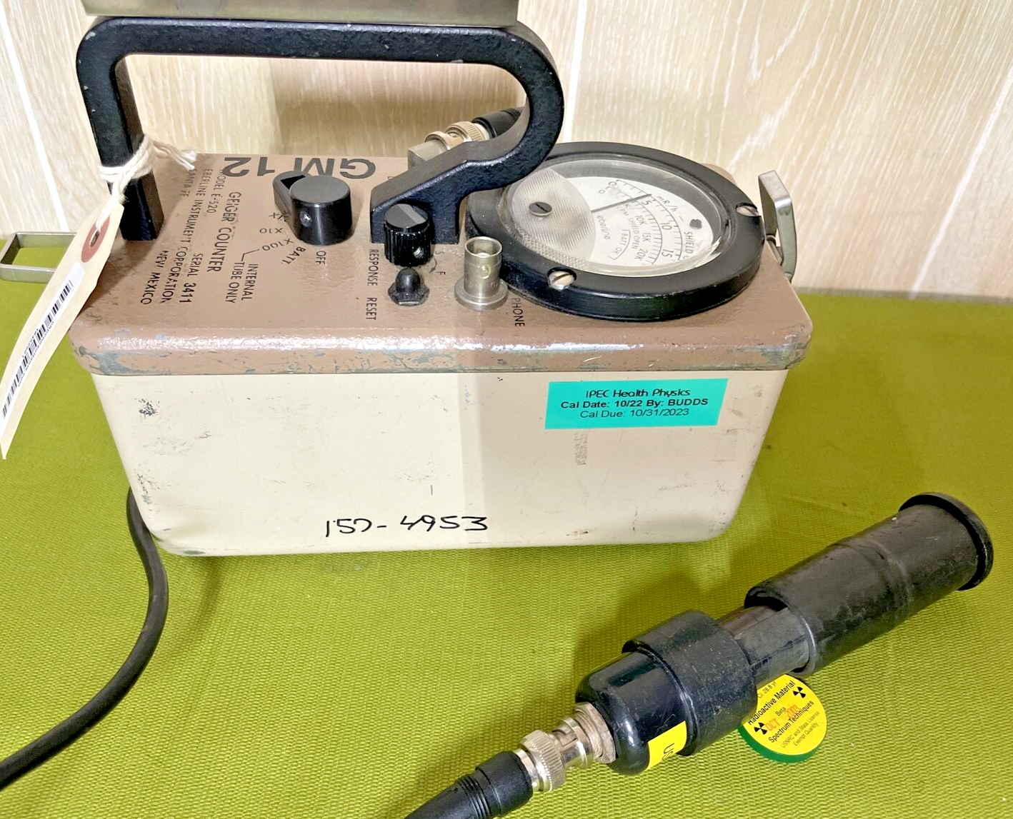 Eberline E520 Radiation Geiger Counter Meter with HP270 Probe