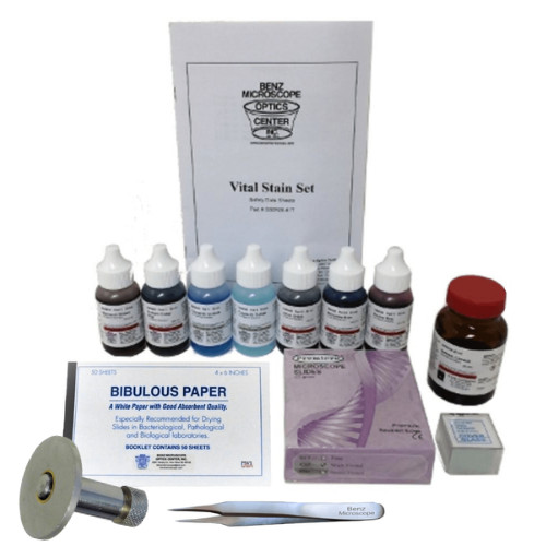 Deluxe Slide Making Kit with Slides, Stains, Microtome & More