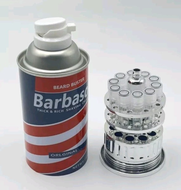 Jurassic Park Barbasol can cryo prop replica