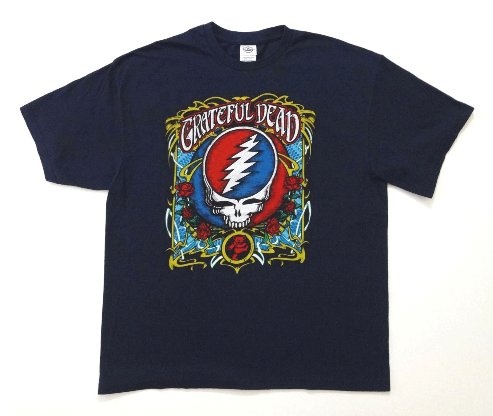 Grateful Dead Shirt T Shirt Steal Your Face Dancing Bear Roses GD 2000's XL New