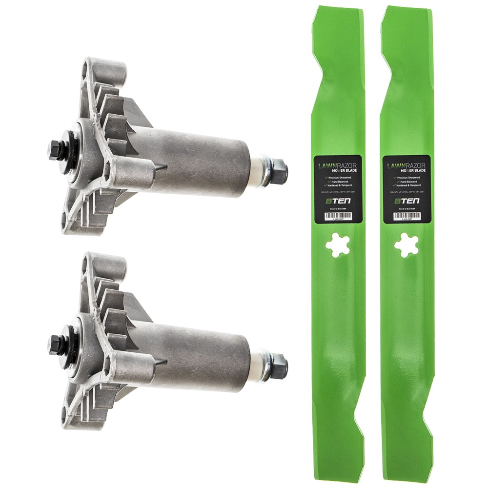 Heavy Duty Spindle High Lift Blade Kit for Weed Eater HD13538 WE12538G WE125R38A