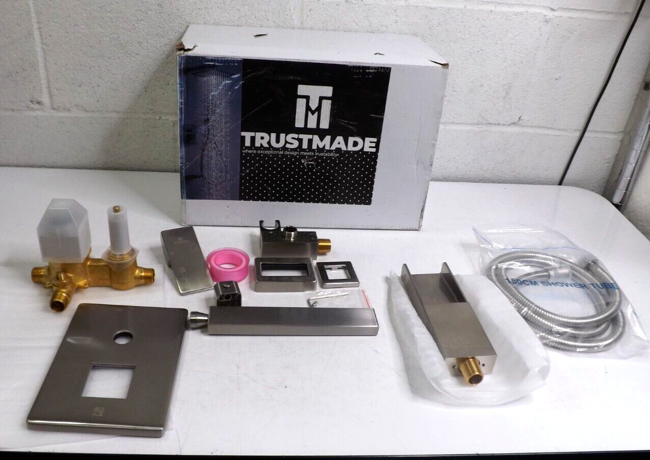 TrustMade Pressure-Balance Waterfall Single Handle Tub Faucet TMWMTFLYJ-2W01BN