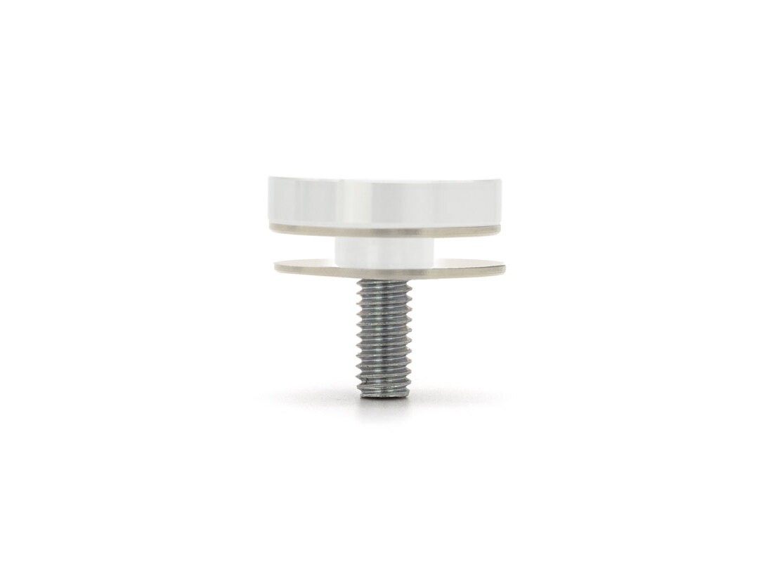 FHC SC34SC 3/4" x 1/4" Flat Standoff Cap - Satin Chrome