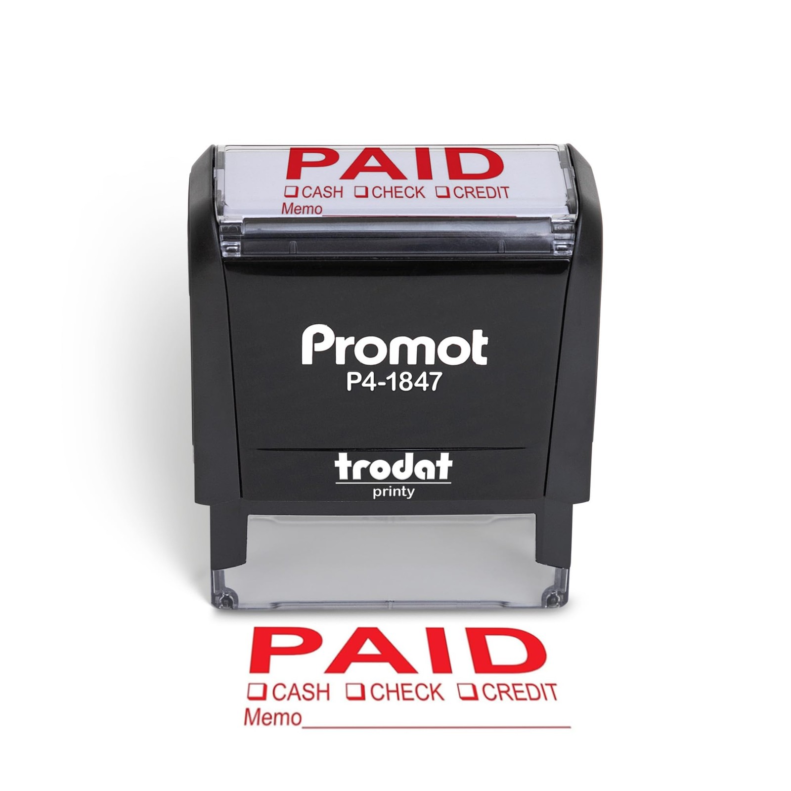 Promot Paid Stamp Self Inking - for 9/16 x 1 1/2 inches