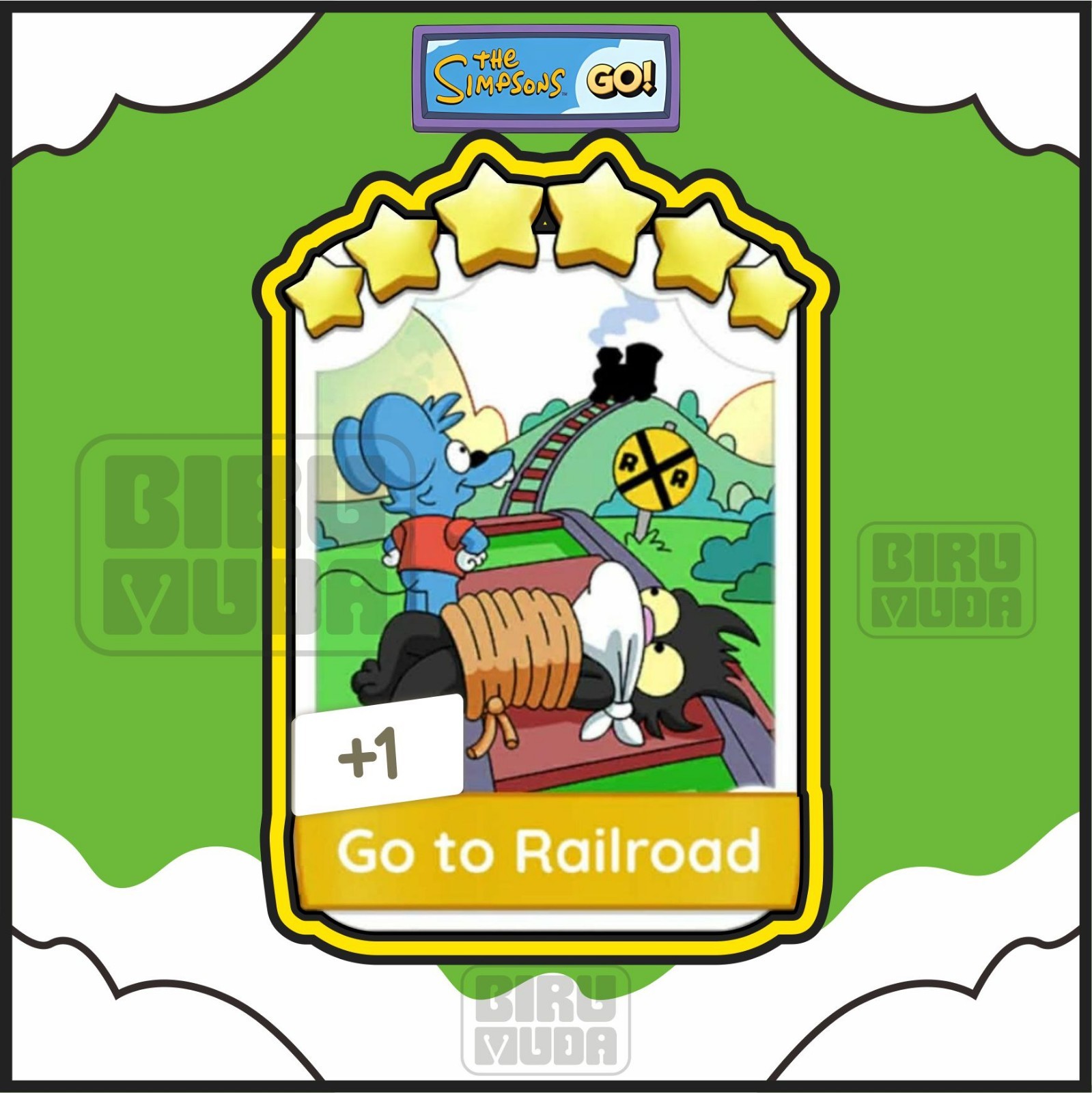 Go to Railrood_⭐mono_poly⭐_6 Star Sticker_⭐go_Fast respond 24/7