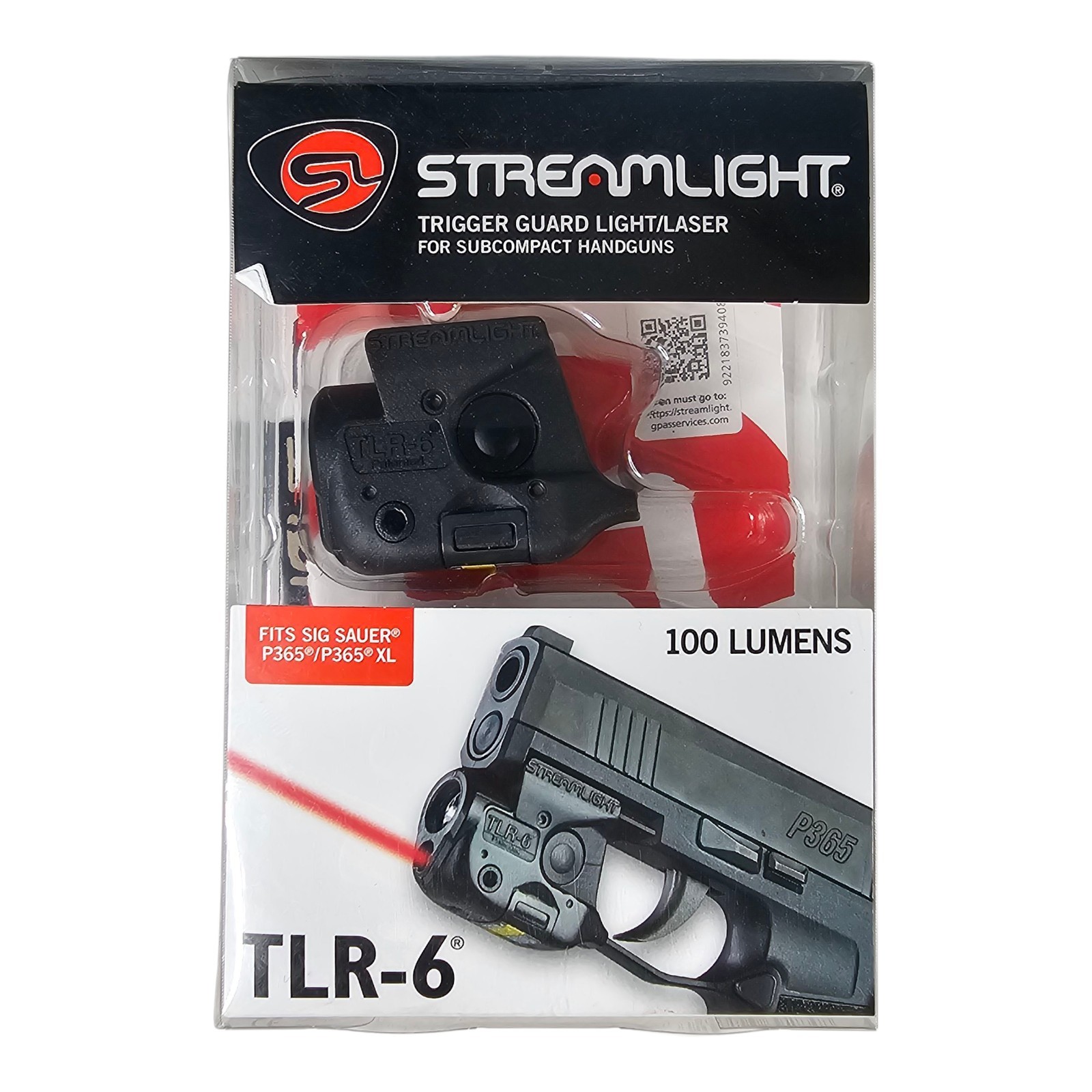 Streamlight 692826 TLR-6 Black fits Sig Sauer P365 XL Red Laser 100 Lumens LED