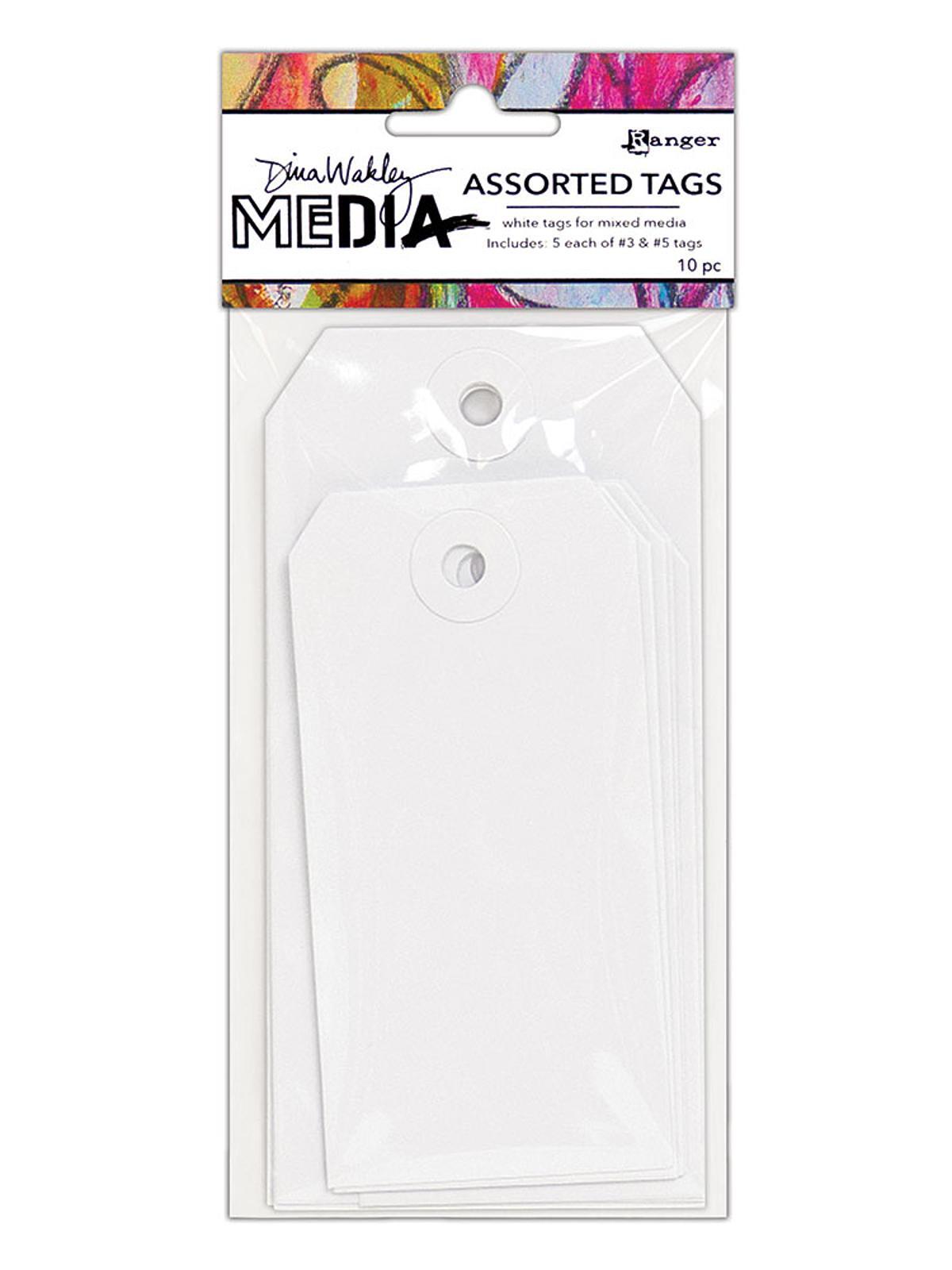 Ranger Dina Wakley Media White Tags