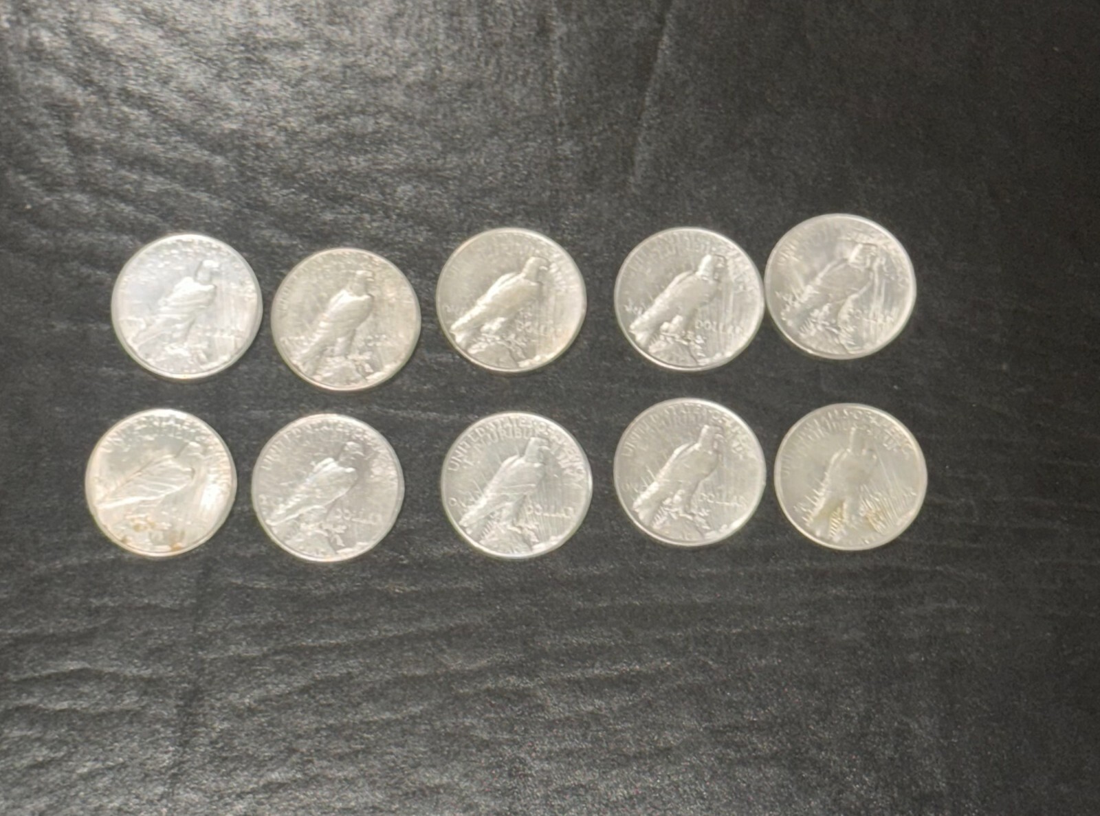 Circulated Peace Silver $1 - 10 Coin Roll - Exceptional - Woolworth/Woolco
