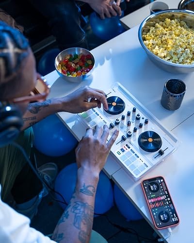HERCULES DJCONTROL MIX ULTRA – MOBILE DJ CONTROLLER FOR SMARTPHONES - WHITE